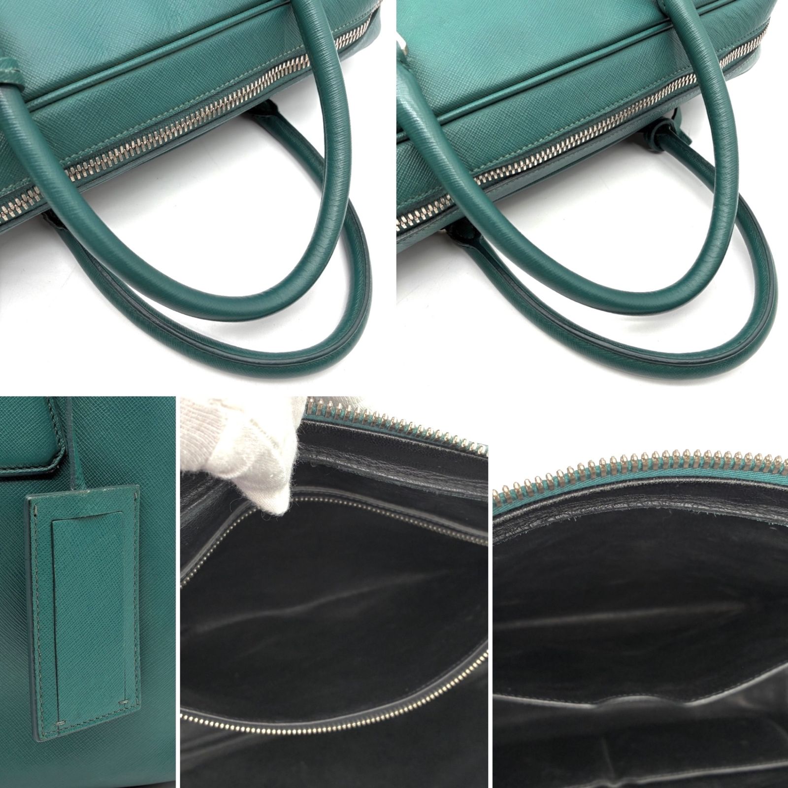 希少色・美品 PRADA プラダ ブリーフケース ビジネスバッグ メンズ