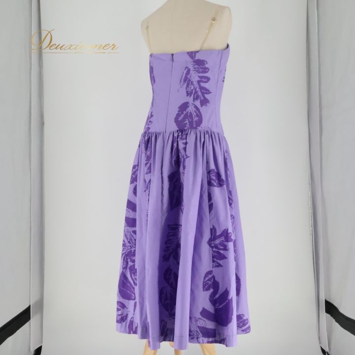 フラダンス 衣装 ワンピース ドレス CC Fashions パープル系 ハワイ製