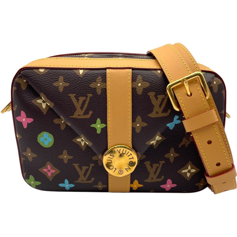 ルイ ヴィトン LOUIS VUITTON エンベロップメッセンジャー M 24820 ブラウン モノグラム ラギー レディース ショルダーバッグ