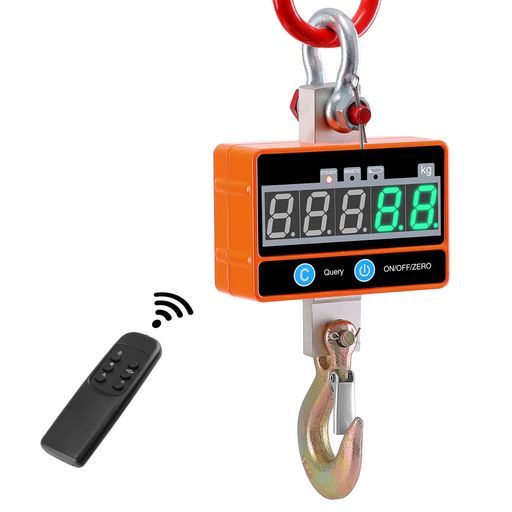 クレーンスケール吊りはかり2000 kg充電式デジタルクレーンスケール高精度コンパクト充電式リチウム電池リモコン付き計量計測吊り上げ重機長時間軽量操作簡単