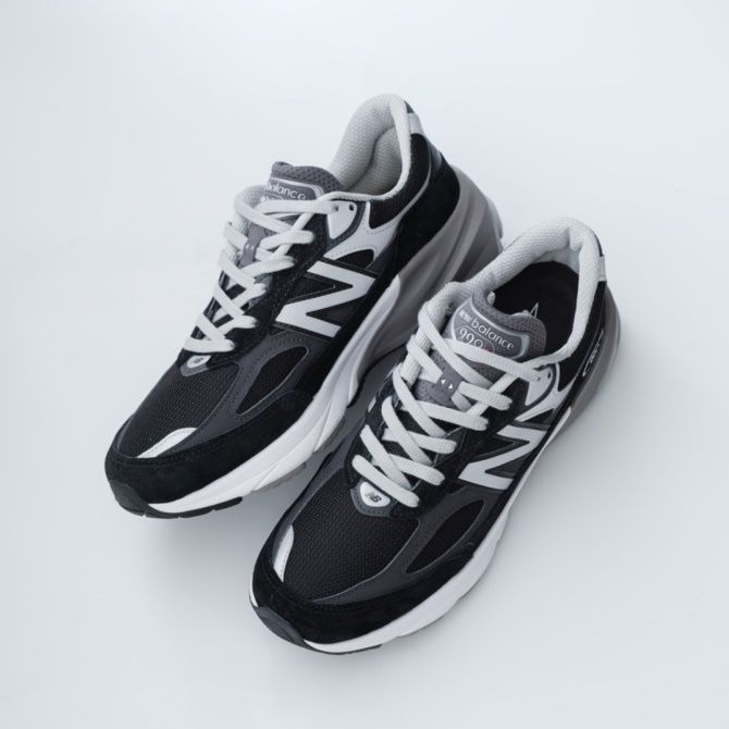 期間 価格 在庫残りわずか Balanceニュー ンス ブラック グレー スニーカー Made in USA 990 v 6 男女兼用 M BK スニーカーカジュアルシューズ