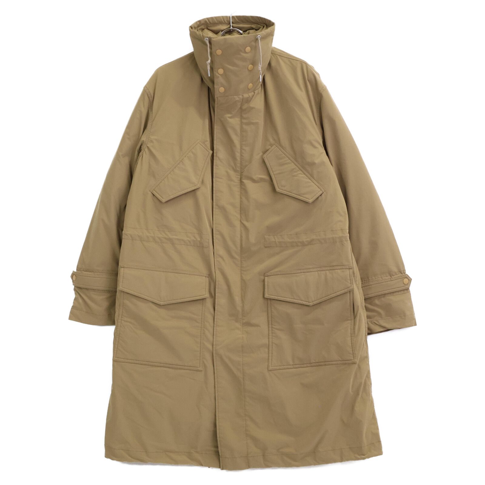 NYUZELESS ニューブレス コート 2 ベージュ メンズ NYUZELESS ニューブレス 205-5004 ﾍﾞｰｼﾞｭ ﾀﾞｳﾝﾗｲﾅｰ付き ﾛﾝｸﾞｺｰﾄ 2
