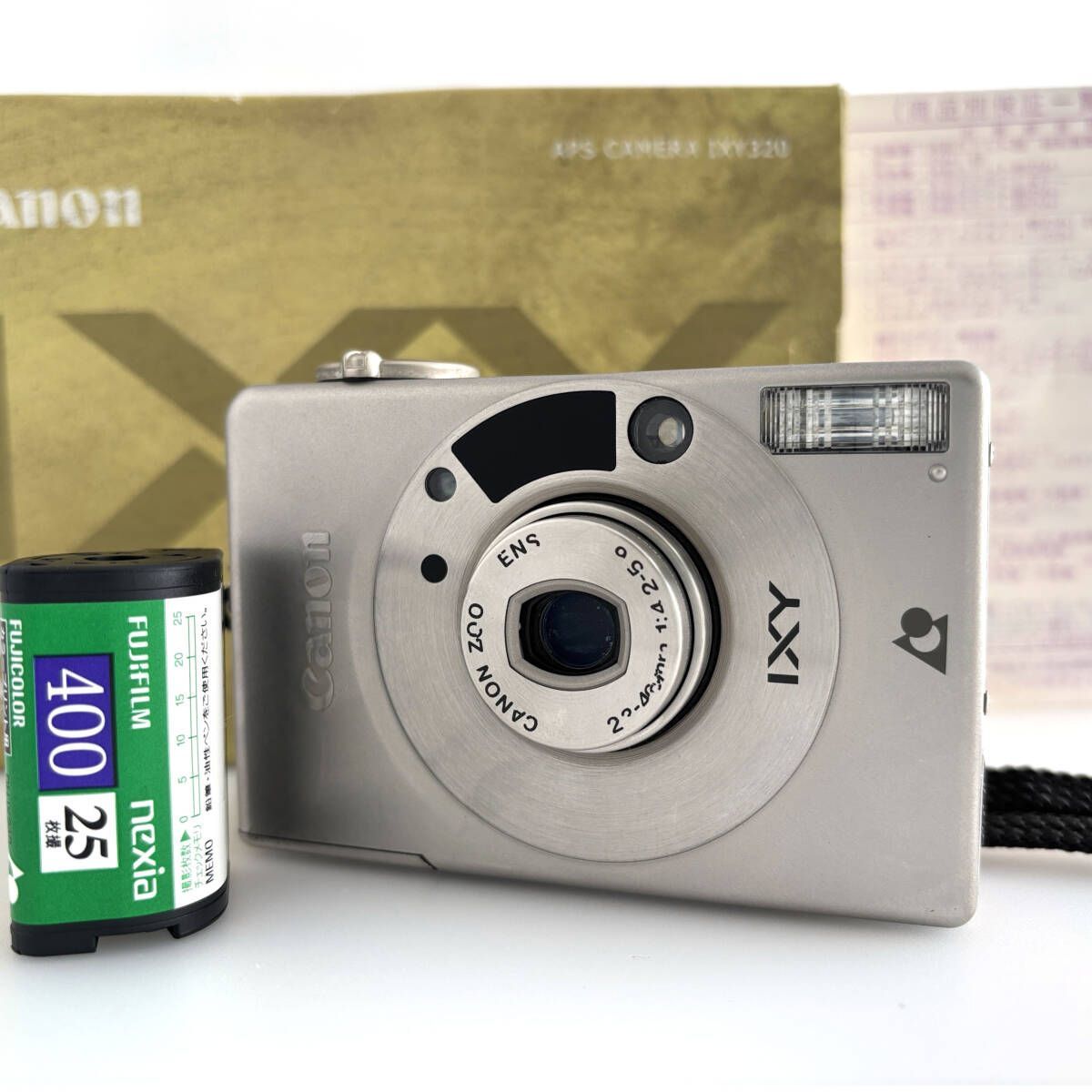 【未使用品】CANON キャノン IXY 320 コンパクトフィルムカメラ※r2 キヤノン】Canon IXY 320 コンパクトデジタルカメラ ＋ フィルム付き