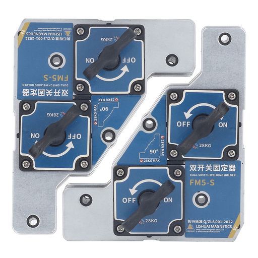 溶接ポジショナー溶接マグネットホルダークランプ溶接器具溶接直角90度28 KG固定具ツールデュアルスイッチ設計