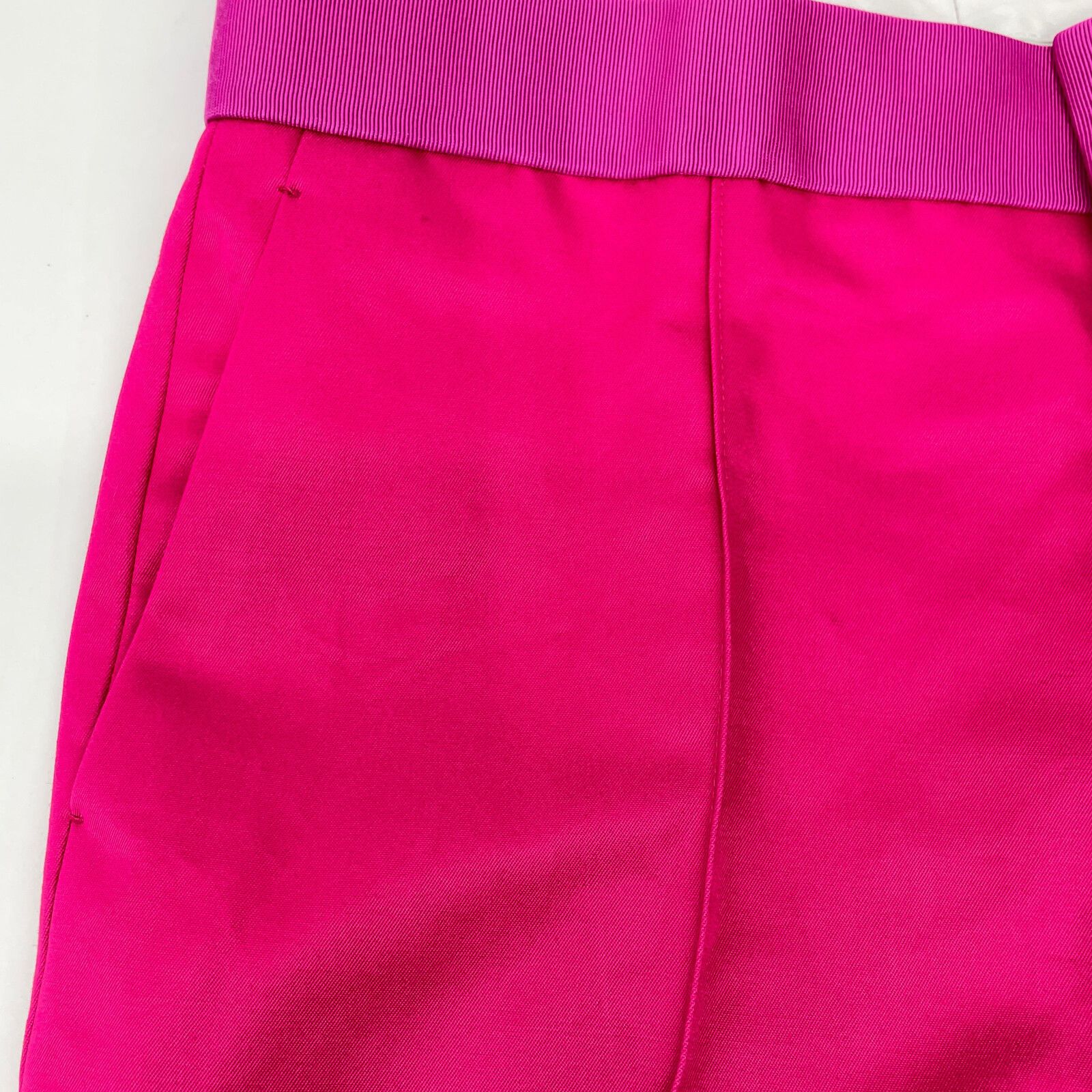 DRAWER ドゥロワー ピンク ギャバカラーテーパードパンツ 38 - メルカリ