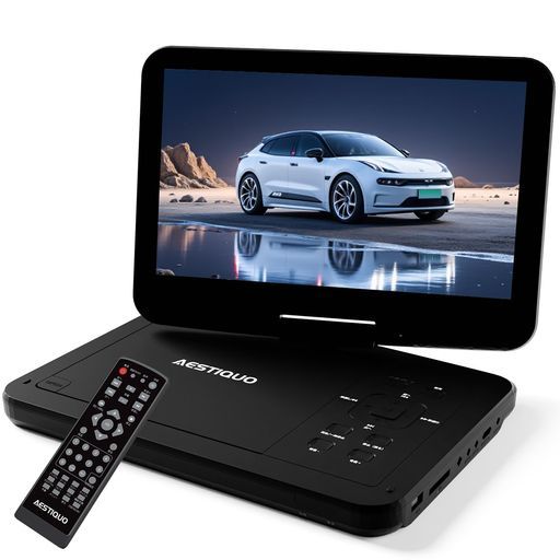 新機種 ポータブルDVDプレーヤー12.5型DVDプレーヤーポータブル10.5インチ液晶5時間連続再生リージョンフリーレジューム機能270度回転TV同期 SDカード|USBに対応操作簡単軽量
