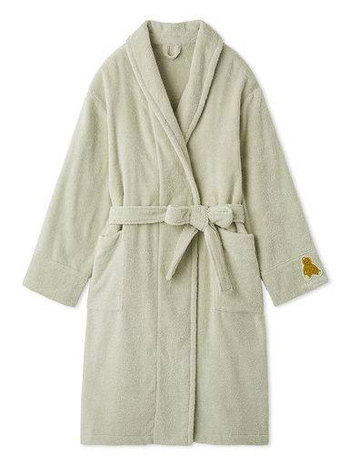 ジェラートピケ HOMMEベアワンポイントパイルガウン メンズMNT