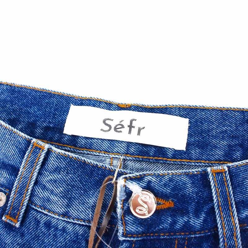 セファ Sefr 25AW Frayed Cut Jeans DARK RIVER BLUE ニムパンツ