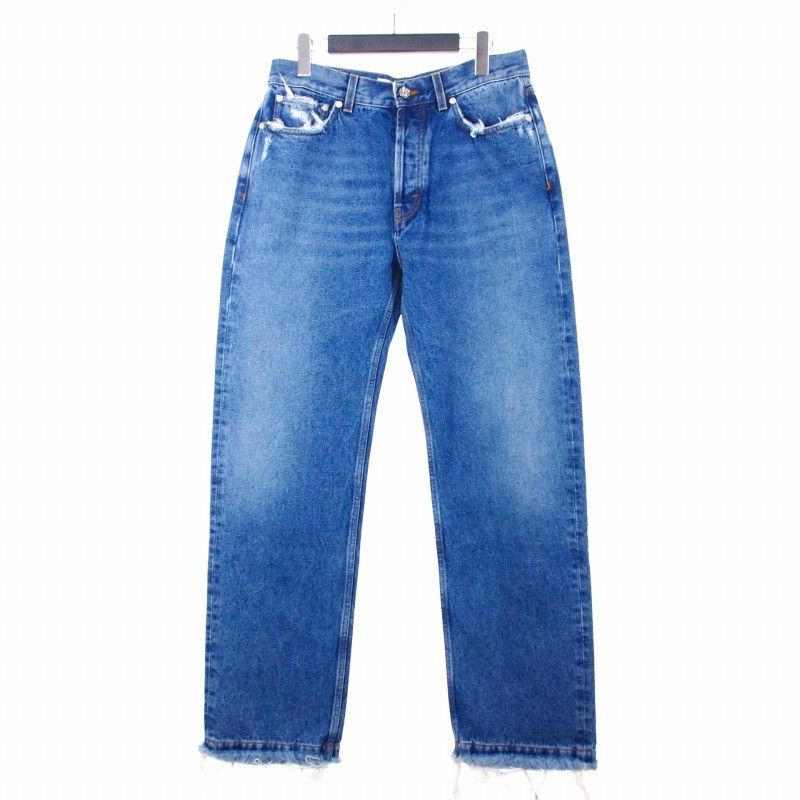 セファ Sefr 25AW Frayed Cut Jeans DARK RIVER BLUE ニムパンツ