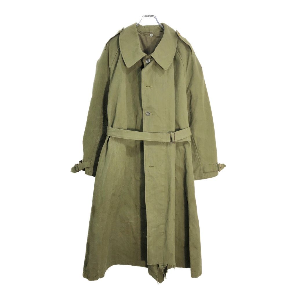 40年代 フランス軍 M-35 Motorcycle coat モーターサイクルコート ヴィンテージ ユーロ ミリタリー メンズ 2 古着 V 7022