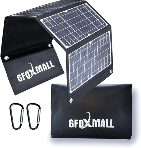 Gfoxmall 30 Wソーラーパネル小型ソーラーチャージャーQC 3.0急速充電 ボート薄型超軽量ETFE材質防水防災グッズ停電対策アウトドアキャンプ車中泊Android|iPhone対応 モバイルバッテリー スマホアクセサリー スマートフォン 携帯電話