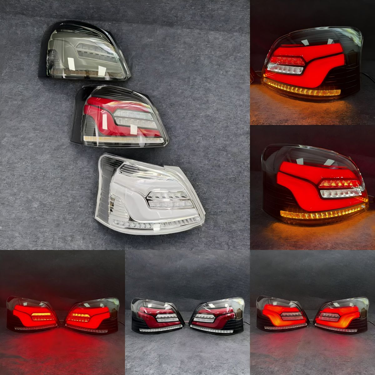送料無料】トヨタ ヴィオス VIOS 2007-2013年対応 LED テールランプ 