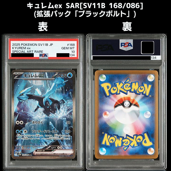  PSA 10 ブラックボルト ホワイトフ レシラムex SAR ゼクロムex キュレムex ポケモンカードゲーム トレーディングカード
