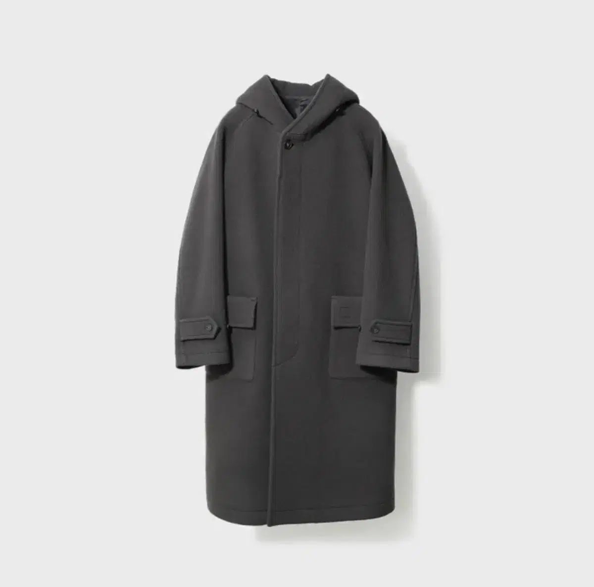 M 22 FW ホーリーサン ロンググローブ ウール フード コート