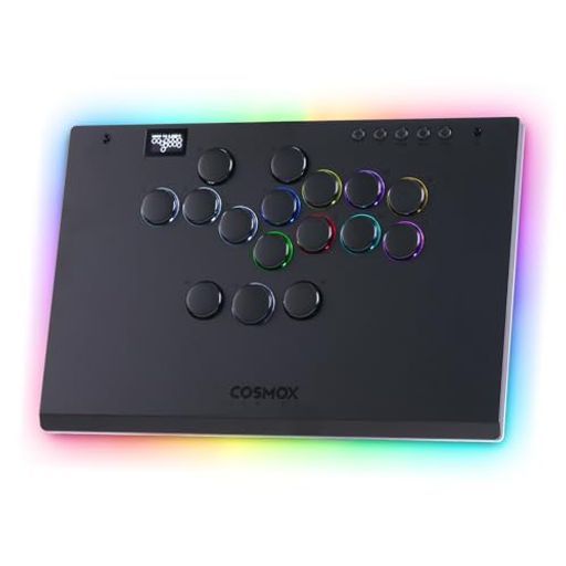 レバーレスアーケードスティックゲームコントローラー Haute 42 MUltra大型でスリムなアルミニウム合金テンプレート-16キーCrystalロープロファイルスイッチ-PC|PS 4|PS 3|Switch用のカスタム