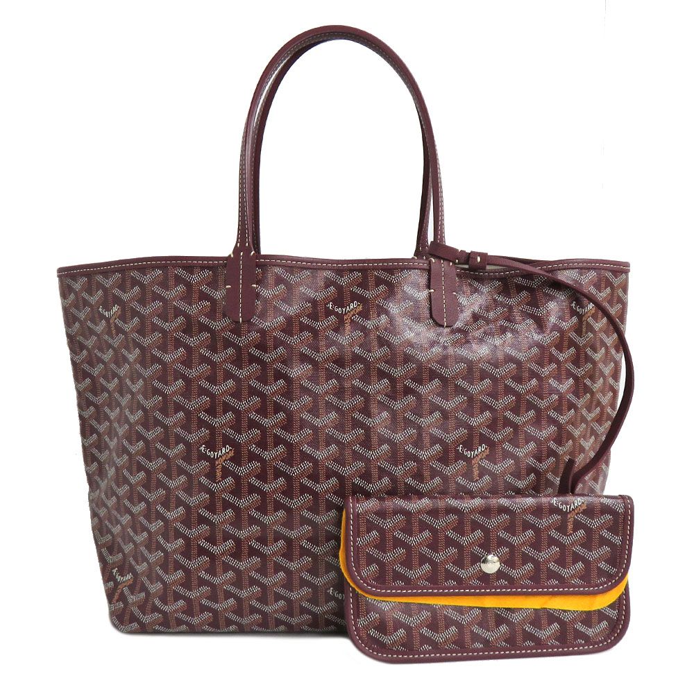 名古屋 ゴヤール サンルイPM バーガンディ カーフスキン トートバッグ ハンドバッグ ボルドー