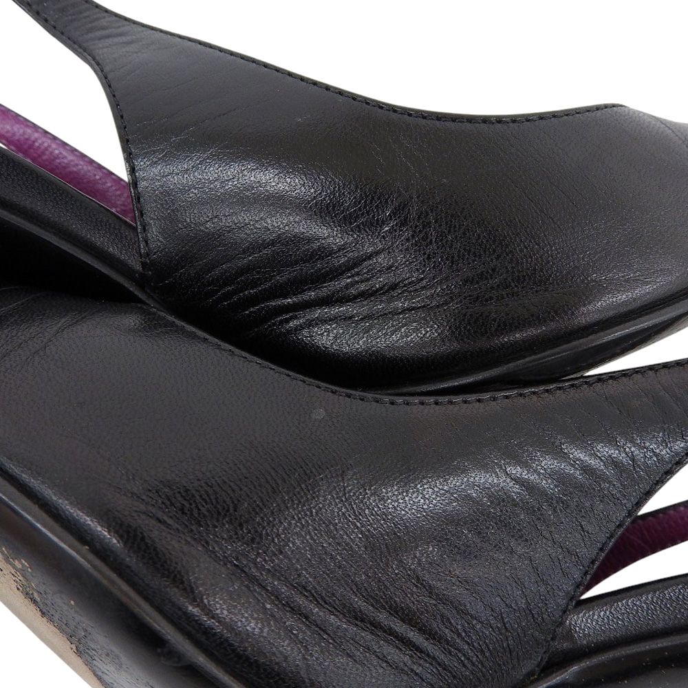 Sergio Rossi セルジオロッシ レザー ポインテッドトゥ パンプス