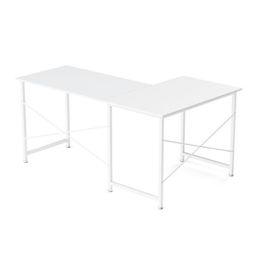 l字デスクパソコンデスクPCデスク幅160 cm 100 cmデスク机ワークデスクL字型ホワイト左右入替 モニターアーム取付対応総耐荷重70 kgオフィスデスクコーナーデスクテレワーク在宅勤務用足…