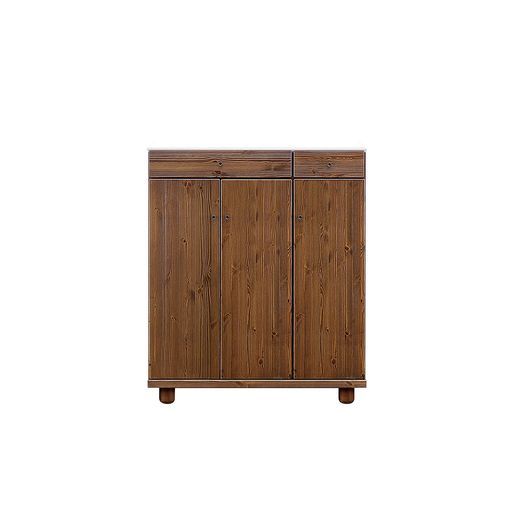 立義シューズボックスフリーボックス幅87 x奥行40 x高さ95 cmロータイプブラウン436141