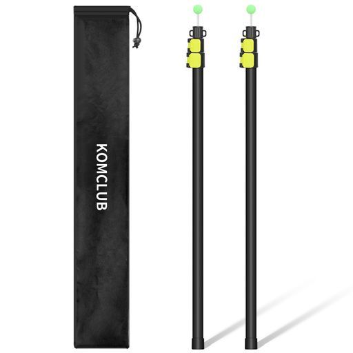 KOMCLUBタープポールテントポールアルミ製伸縮式スライド245cm直径24