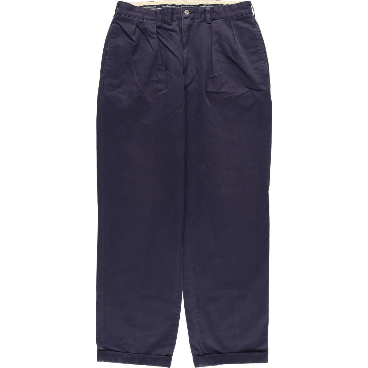 古着 ラルフローレン Ralph Lauren Polo ANDREW ツータック チノパンツ メンズw 34相当|eaa 606363