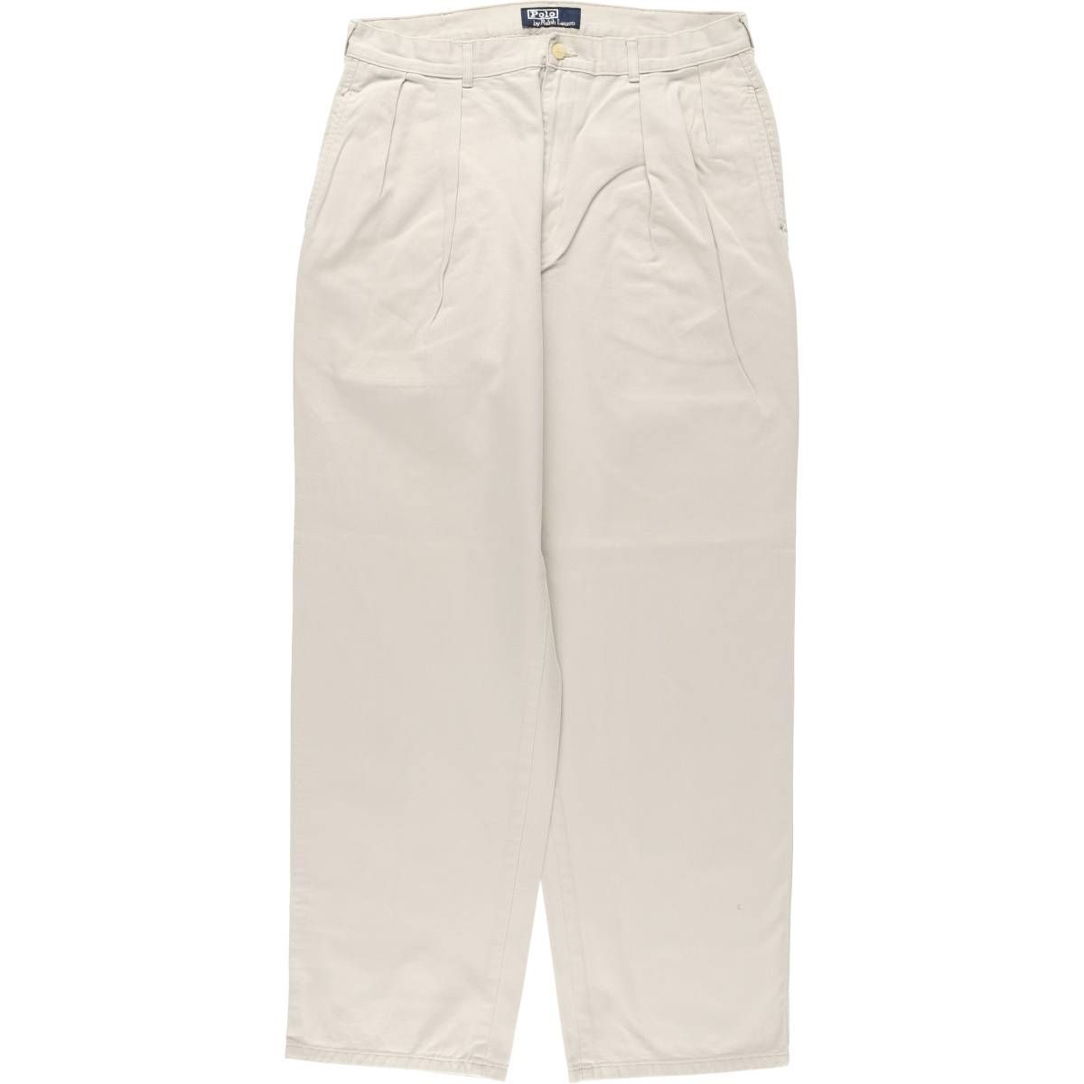古着 ラルフローレン Ralph Lauren POLO by ツータック チノパンツ メンズw 34相当|eaa 606364