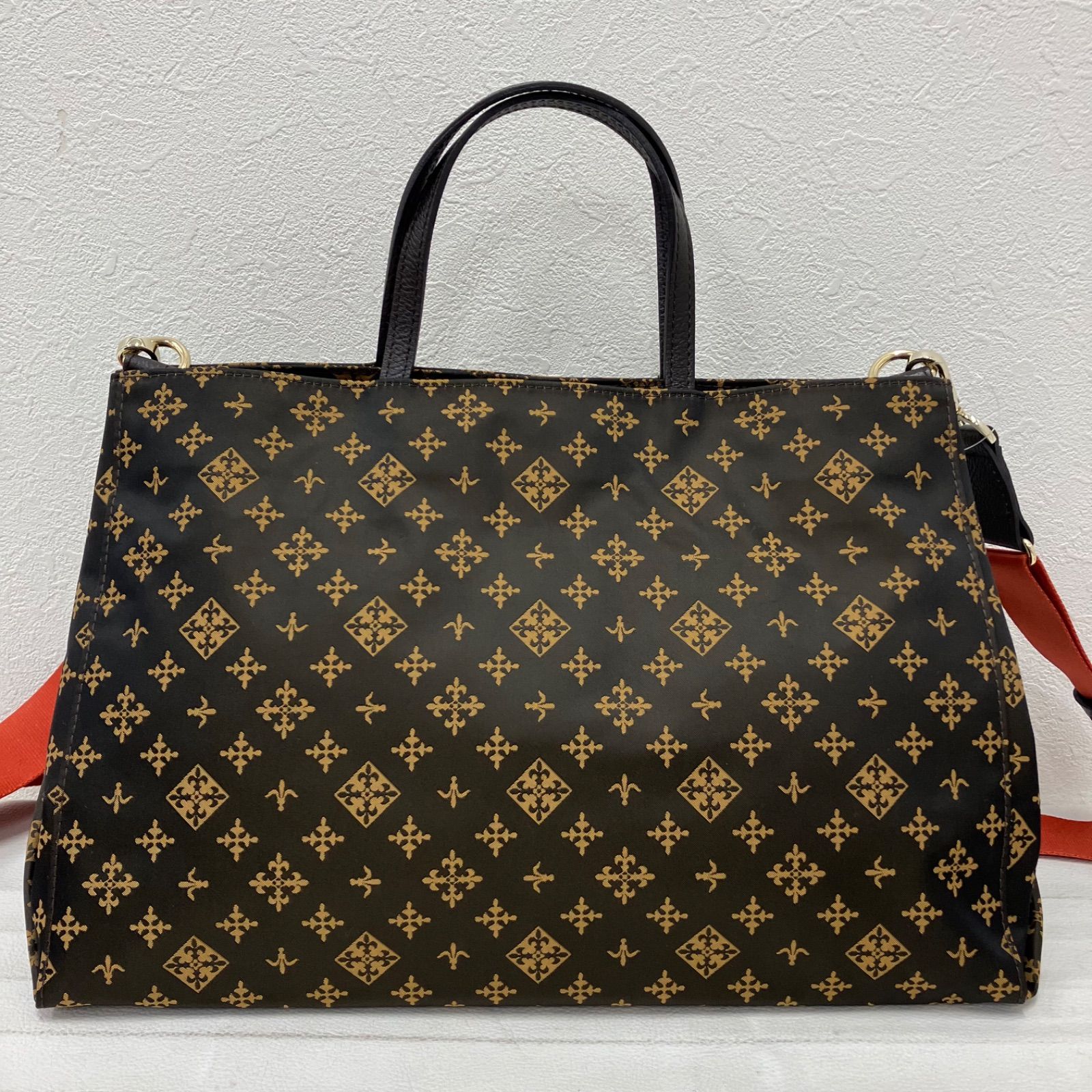 8232 russet ラシット 2 way ショルダーバッグ ハンドバッグ モノグラム レディース シンプル カジュアル きれいめ ナイロン レザー