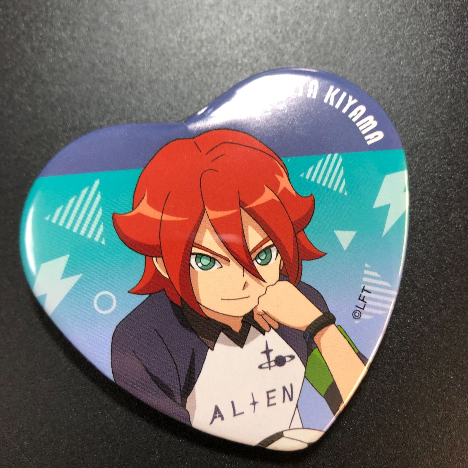 イナズマイレブン アレスの天秤 ひこくじ ペンタゴン缶バッジ 基山タツヤ 希少 イナズマイレブン アレスの天秤 ひこくじ ペンタゴン缶バッジ 基山