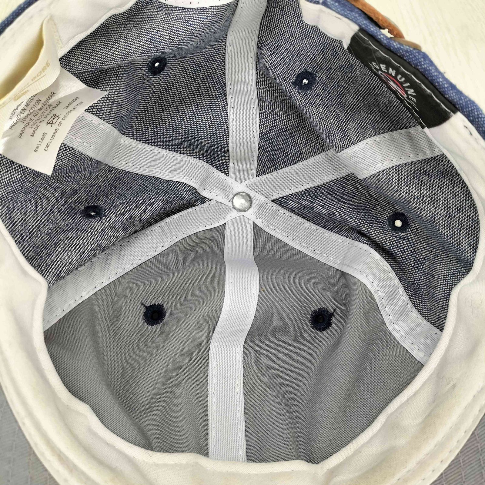 エメレオンドレ AIME LEON DORE チームロゴ刺繍 6パネルデニムキャップ