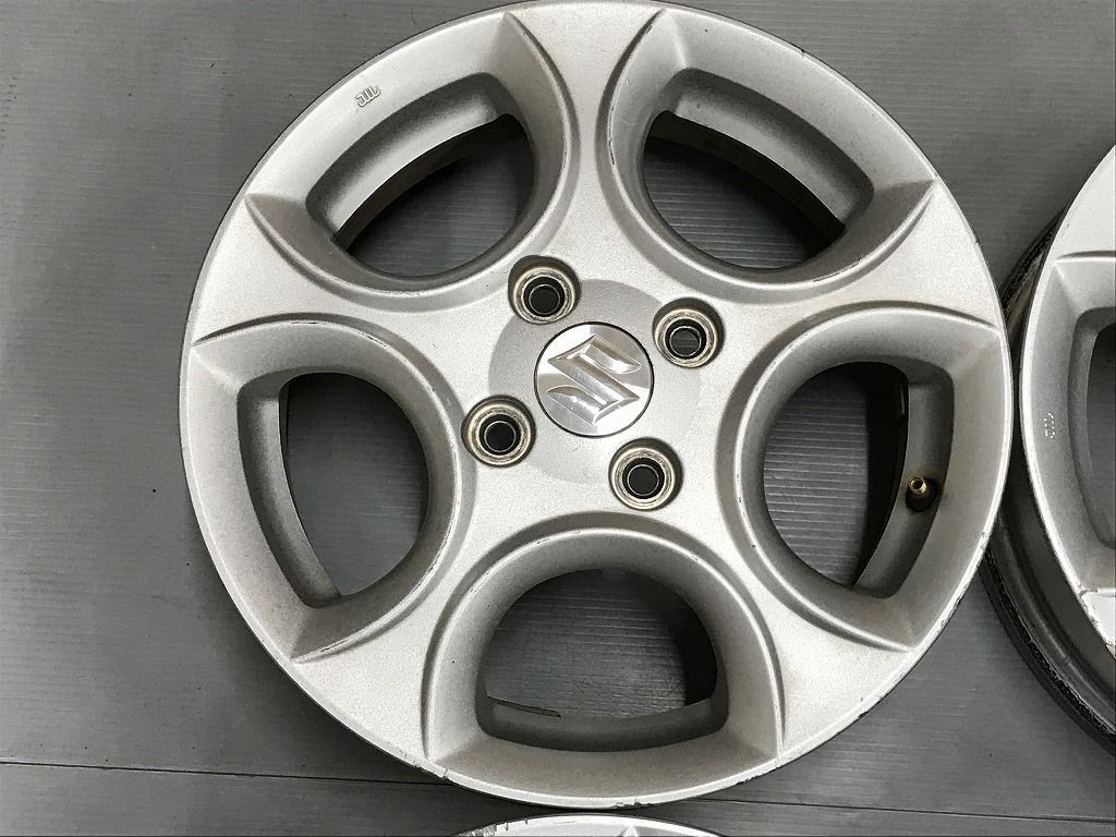 ◎ 傷少 スズキ セルボ 14 inc 4.5 J 50 100|4 H 個人宅OK 4本 検 スペーシア ワゴンR アルト ラパン Kei MRワゴン SUZUKI