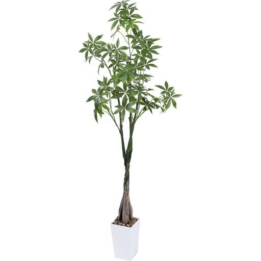 フェイクグリーン人工観葉植物観葉樹造花パキラ高さ138 cm幸福の木光触媒空気清浄世話がない屋内ホーム玄関オフィスインテリアおしゃれ