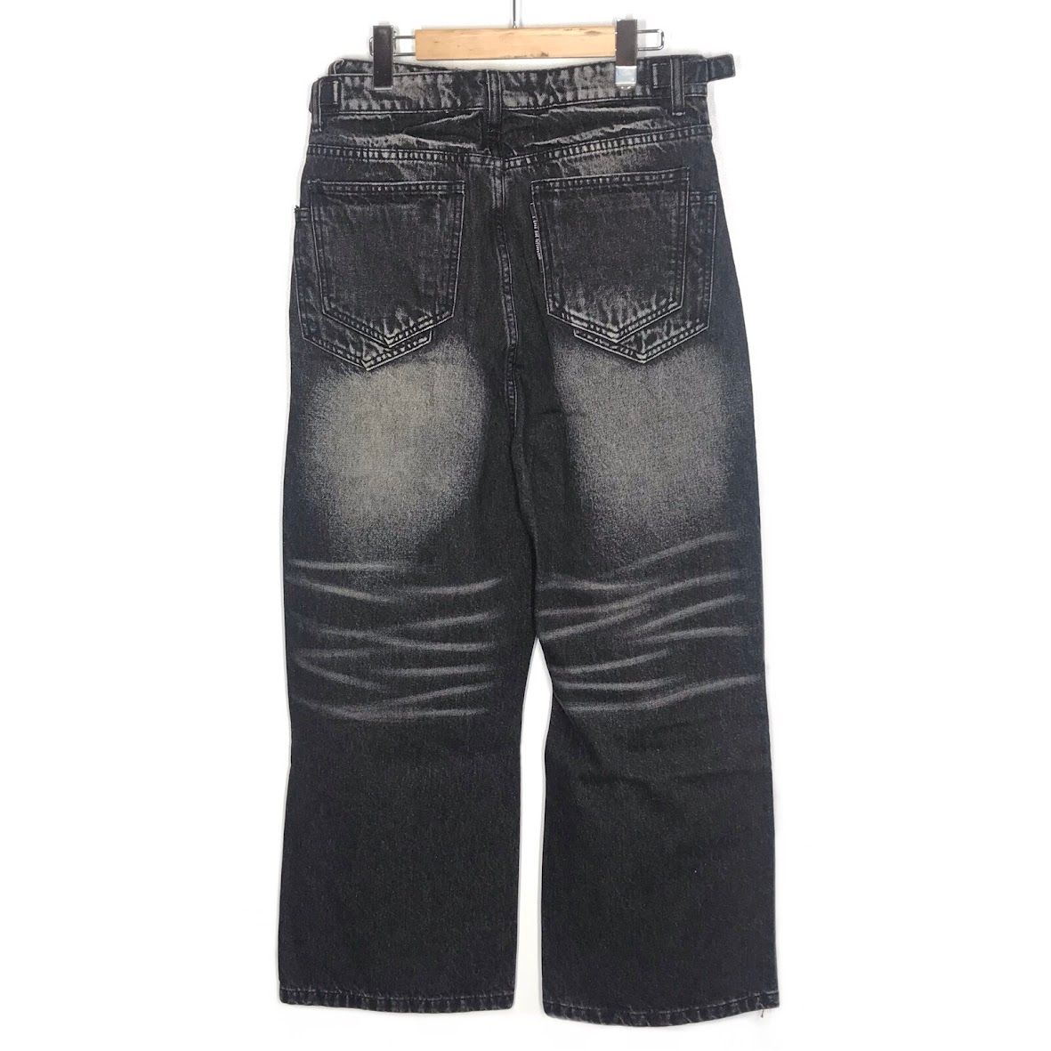 A GOOD BAD ｜ア グッド バッド インフルエンス W WEST DENIM JEAN デニムパンツ ブラック サイズ S 107