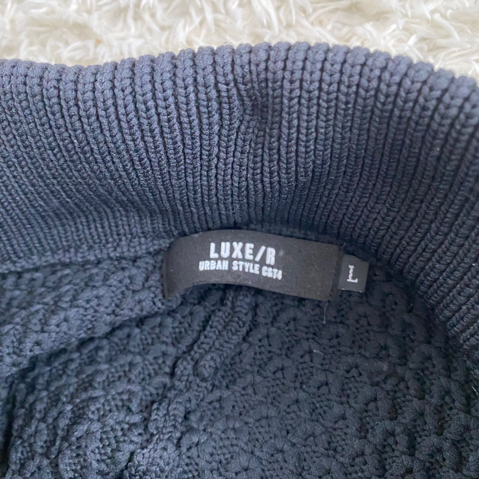 LUXE/R ラグジュ ワッフルニット セットアップ パーカーサイズM 
