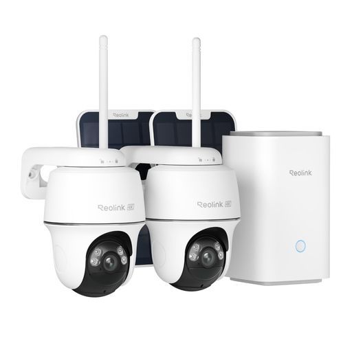 Reolink防犯カメラ屋外ソーラー監視カメラシステム4 K 800万超高画素自動追尾360°全方位AIスマート検知統合型ホームセキュリティシステム64 GBSDカード付属暗号化ローカルストレージ追加料金…