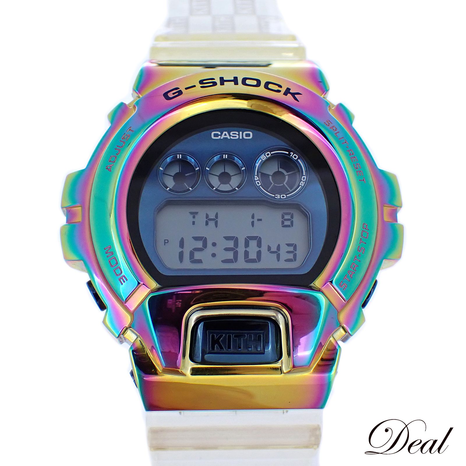 KITHコラボ カシオ Gショック GM-6900 レインボーベゼル メンズ 腕時計