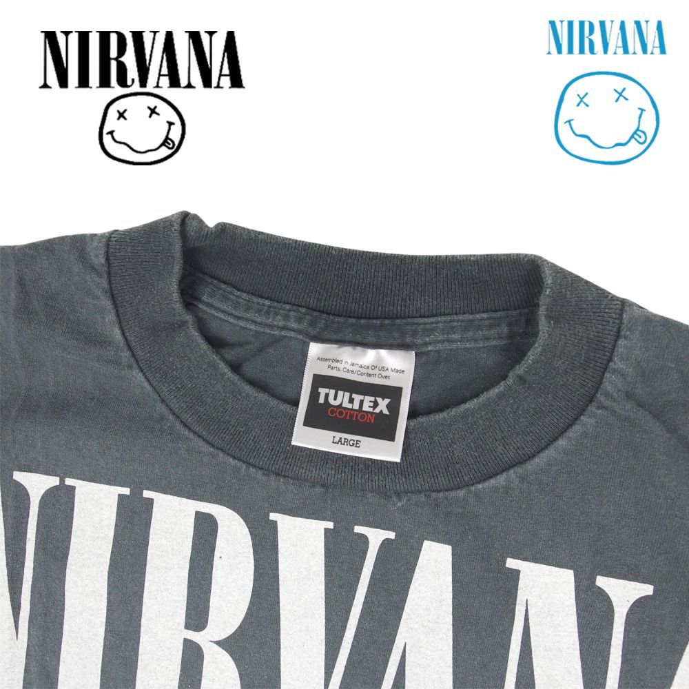 373 NIRVANA ニルバーナ Tシャツ IN UTERO グレー ニルヴァーナ バンド 