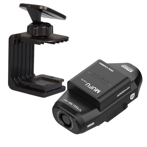 ドライブレコーダー車載2カメラ録画自動車装着即時録画WiFi 200万画素フルHD 4000 mAhバッテリー内蔵スマート感知センサーMUFUブラックMF- -RE 01
