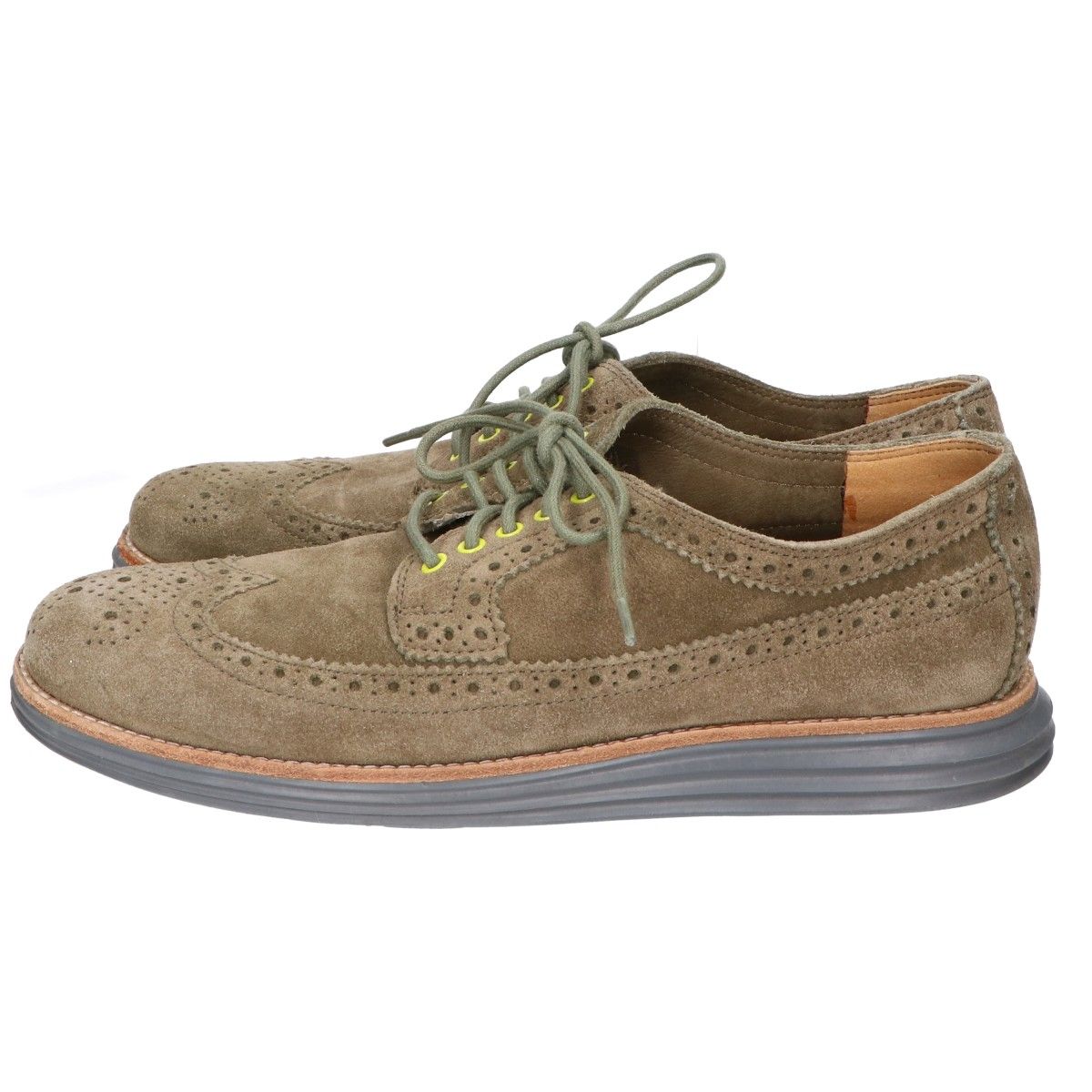 新品同様Cole Haan スエード ウィングチップ　NIKEルナロンソール COLE HAAN×NIKE（コールハーン×ナイキ） LUNARGRAND WINGTIP（ルナ