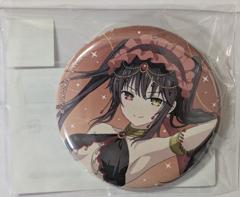 デート・ア・ライブ アラビアンStyle D賞 02 缶バッジ 時崎狂三 A