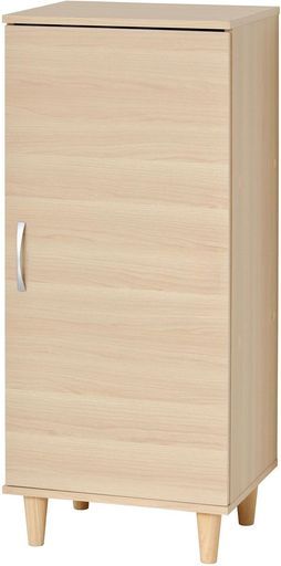 クロシオワンドアシューズボックスW 45下駄箱木製おしゃれ木目上下 転倒防止部品付左右リバーシブルワンドアソフトクローズ片扉取付