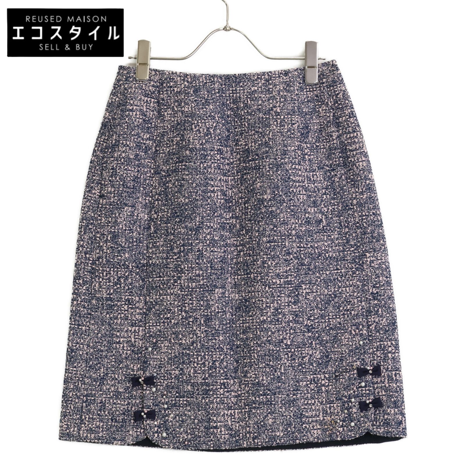 Rene ルネ 6834250 ﾂｲｰﾄﾞ ｽﾘｯﾄﾘﾎﾞﾝ ﾐﾃﾞｨ丈ｽｶｰﾄ 34 - メルカリ