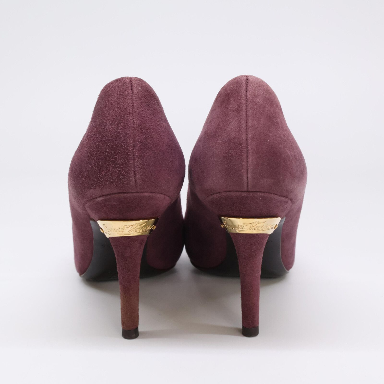 LOUIS VUITTON ルイヴィトン ロゴ金具 スエード パンプス 34 - メルカリ