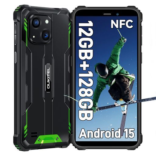 フリースマホ本体-Android 15タフネススマホ1 TB拡張 タフネススマホ6300 mAhの大容量バッテリー防水防塵耐衝撃スマホ本体simフリー6インチHD 大画面20 MPデュアルカメラ