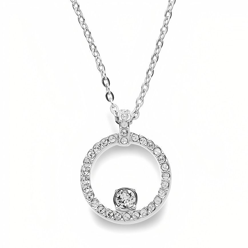 ギフト対応可 スワロフスキー SWAROVSKI ネックレス Creativity Circle クリスタル シルバー レディース ファッション アクセサリー ジュエリー ブランド おしゃれ 記念 プレゼント ギフト