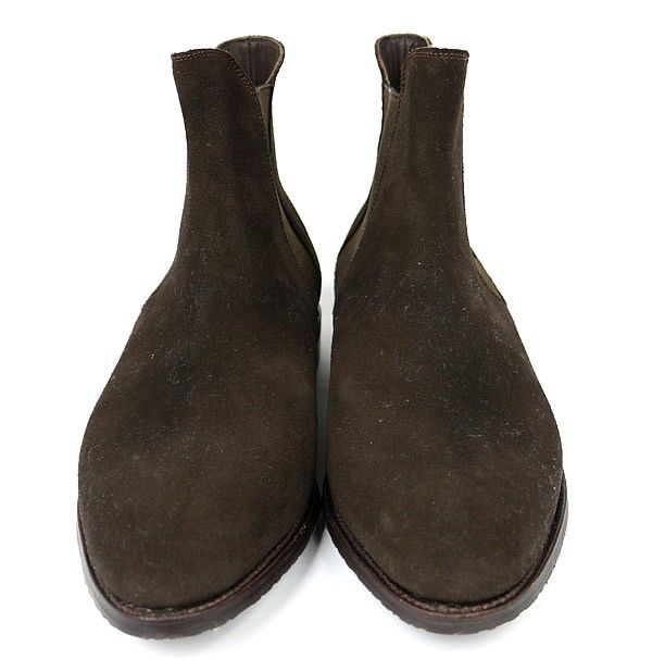 J.M WESTON ジェイエムウェストン サイドゴア スエード ブーツ メンズ size 8 D ブラウン 101569