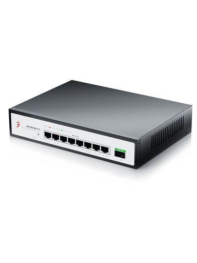 XikeStor 9ポートPoEハブWEB管理2.5 GスイッチPoE 電源 8ポート2.5 G 1ポート10 セキュリティ防犯カメラAPVLANアグリゲーションスプリッタハブ|SKS 3200-8 E 1 X-P