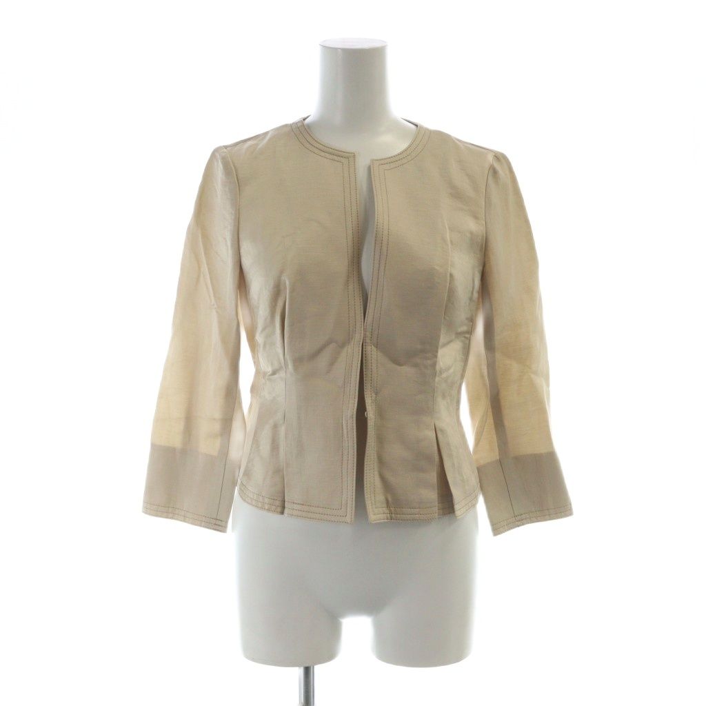 アナイ ANAYI セットアップ スーツ ノーカラージャケット シングル