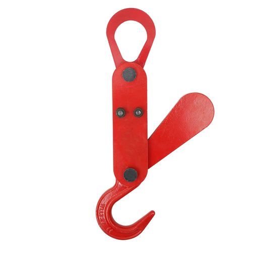 KLDオートトン袋自動で玉外しコンテナフック重量吊りフック3200 kg 3.2 t玉掛け吊り上げ吊り具アイタイプチェーンスリング金具ワイヤーロープチェーンクレーンホイスト赤レッド