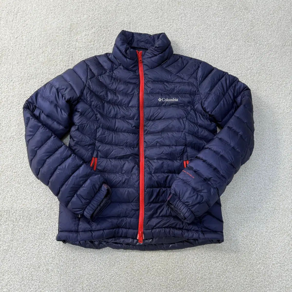 M コロンビア ネイビー グースダウン 軽量ダウン 1231 T 1