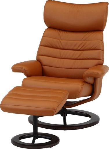 不二貿易リクライニングチェア寝れる回転肘付きオットマン付き1人掛けキャメルオール70765